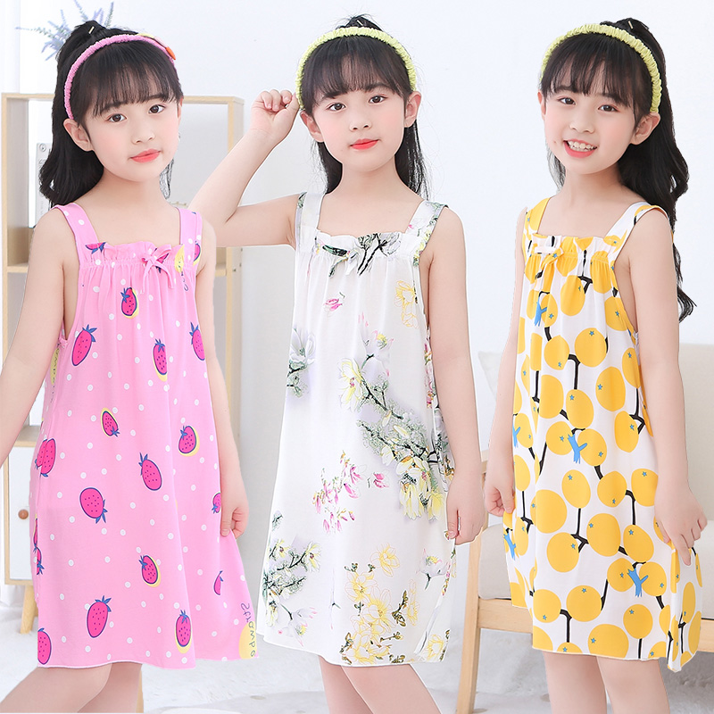 女童睡裙夏季儿童棉绸
