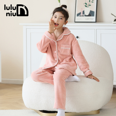 女童睡衣冬季珊瑚绒加厚款