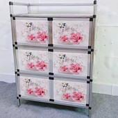 简易不锈钢碗柜橱柜 中式 厨房储物柜阳台铝合金柜餐边柜子 包邮