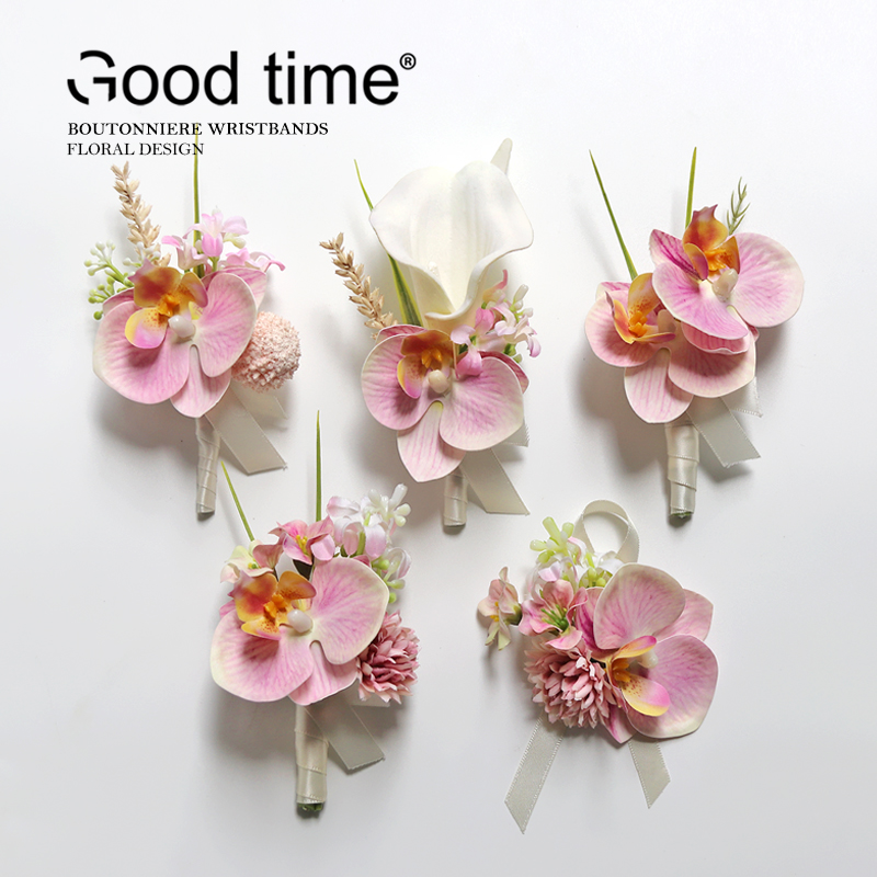 新中式秋粉唯美胸花襟花