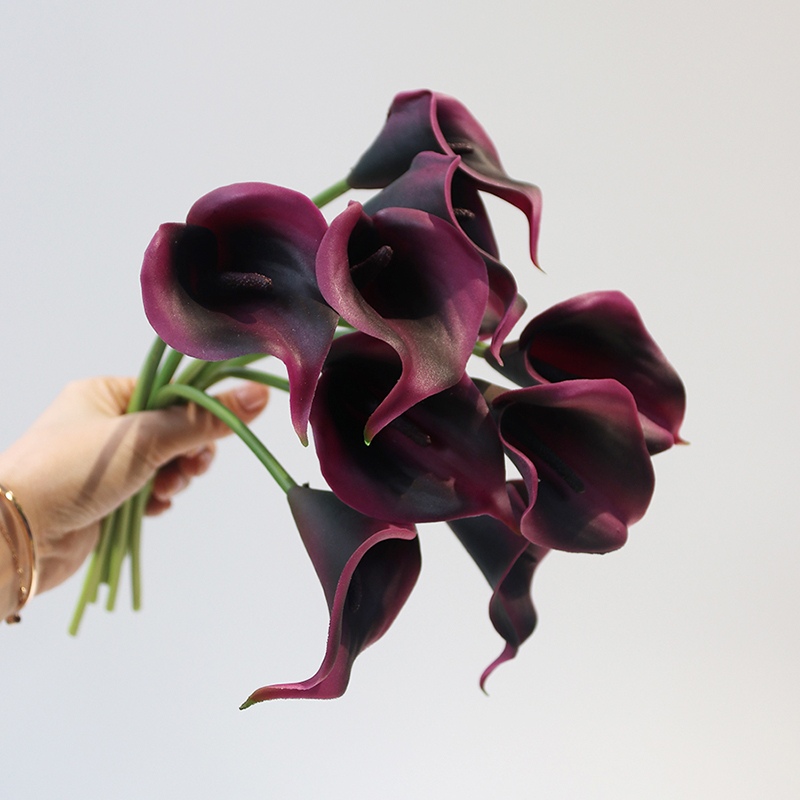 马蹄莲仿真绢花轻奢花瓶假花摆件客厅家居餐桌电视柜摄影手捧道具,家居饰品,仿真花/假花,淘宝优惠券,粉丝福利购,淘宝优惠卷