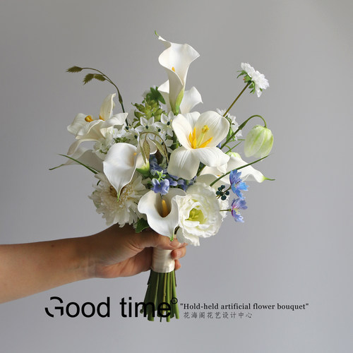 全实景直出！手捧花仿真花束结婚领证摄影登记拍照仪式感桌面摆件
