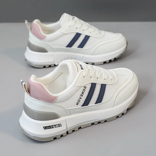 20252025新款 网面透气运动鞋 夏季 时尚 阿甘跑步轻便舒适小白鞋 女鞋