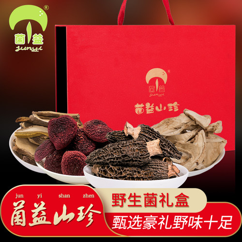菌益野生菌礼盒山珍菌菇特产送礼