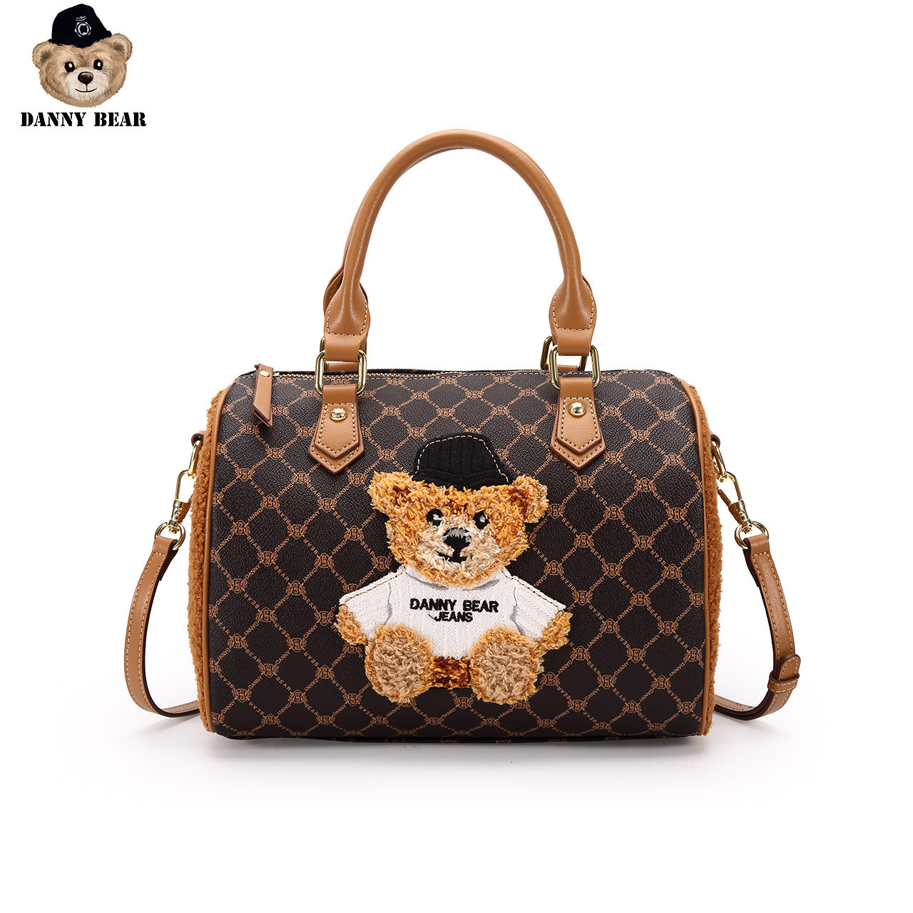 Danny Bear/丹尼熊包包2020新款手提包波士顿包斜跨包DMB0116006