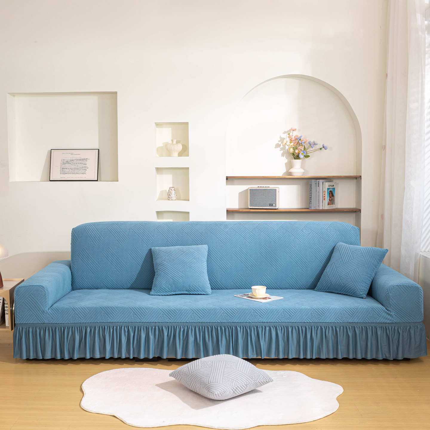 弹力沙发套罩直排一体全包万能四季通用加厚沙发垫客厅防尘盖布,居家布艺,沙发套,淘宝优惠券,粉丝福利购,淘宝优惠卷
