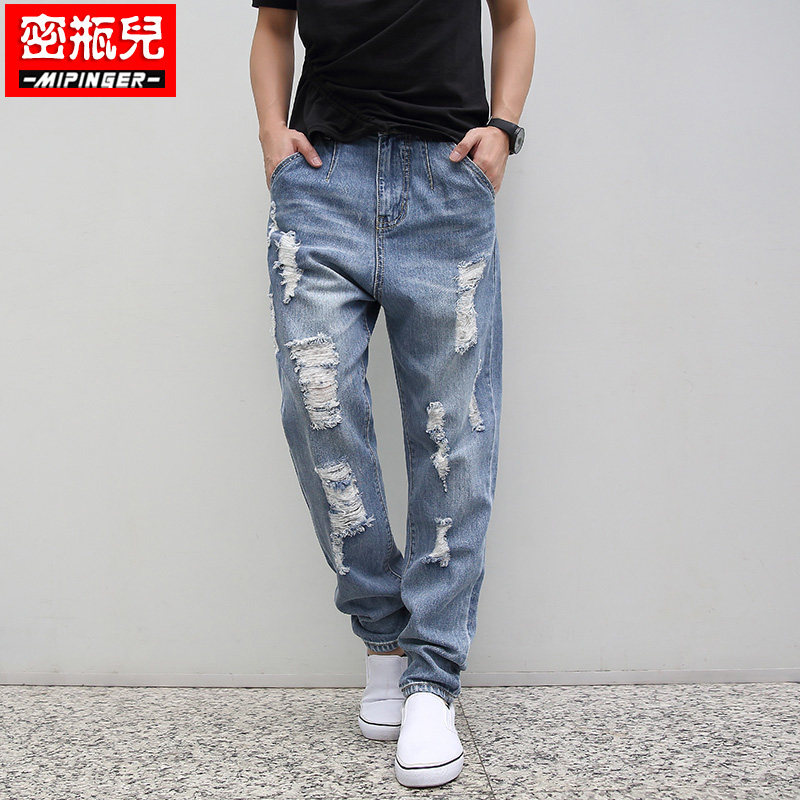Jeans pour adolescent Sarouel en coton pour été - Ref 1461331 Image 3