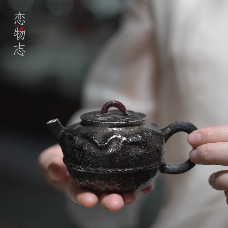 足银999纯手工一张打诧寂风银壶