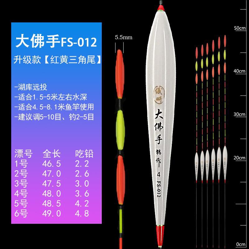 升级版大佛手纳米浮漂加粗醒目大扁尾阴天尾鱼漂水库鲫鲤鱼大物漂