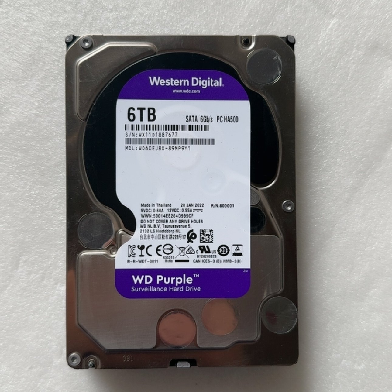 拆机希捷西数3.5寸6 T台式硬盘 SATA接口 监控硬盘 无坏