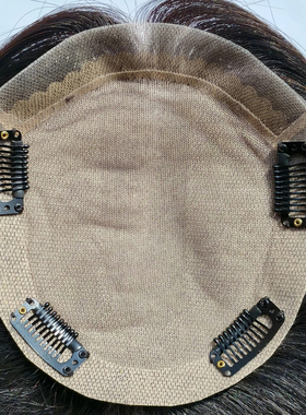 许昌假发辫发全手织双递针真发头顶补发片生物膜前额自然仿真头皮