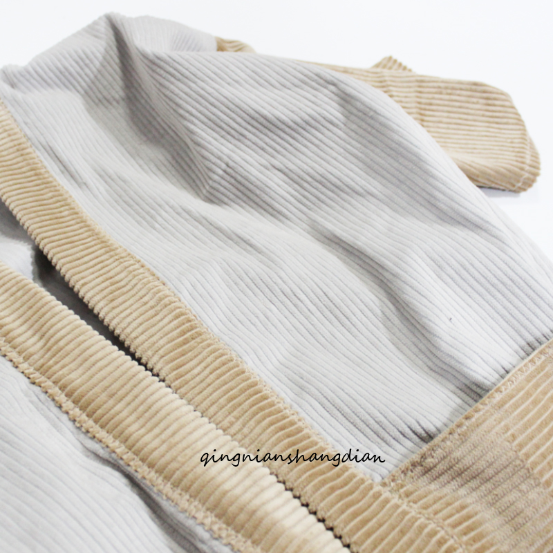 道袍纯棉条绒原创和风道袍青年