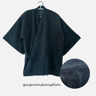 推荐日系和风夏薄款棉男女和服甚平外套开衫改良汉服道袍COS原创