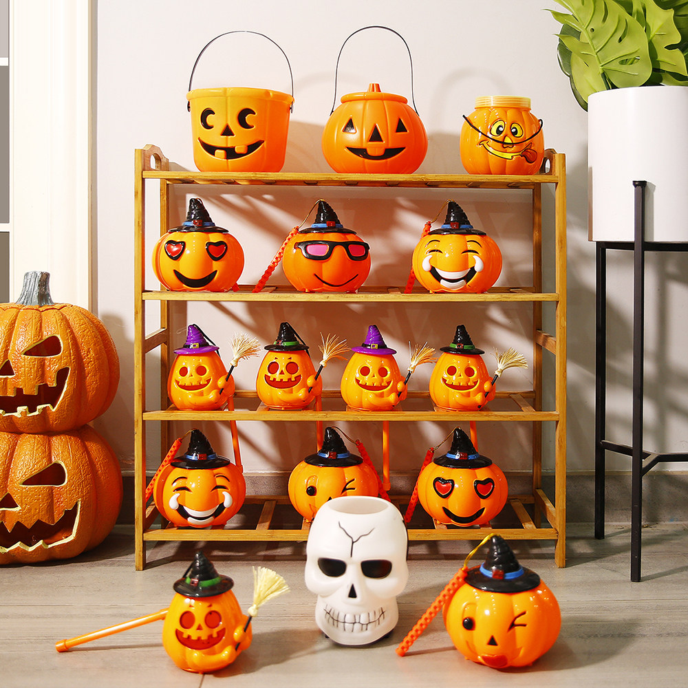 萬聖節南瓜燈手提燈籠發光小南瓜桶兒童禮物幼兒園裝飾糖果罐道具在類目 節慶用品/禮品, 燈, 南瓜燈中 - 來自Buy2taobao.com提供專業的淘寶代購服務