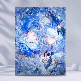 原神芙宁娜数字油画diy二次元 饰画 动漫人物手工填色手工绘油彩装