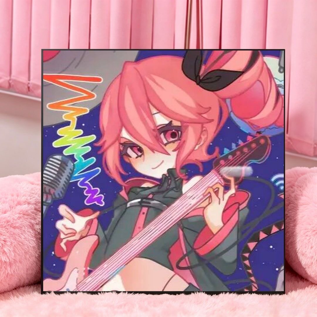 重音teto数字油画填涂色手工绘