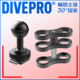 DIVEPRO潜水装 备配件 蝴蝶夹YS夹热靴球头连接杆加长支架手扭螺丝