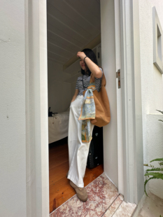 高腰直筒休闲白色九分裤 店主推荐 万能版 型好穿 匹配各种身高 子