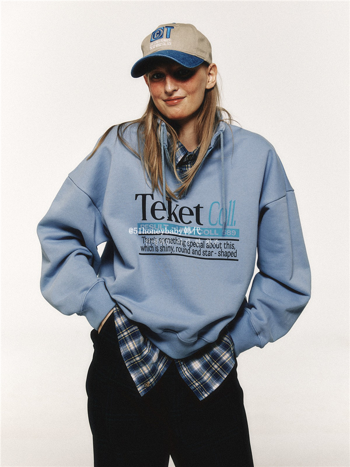 直邮正品玫红色薄绒显白卫衣