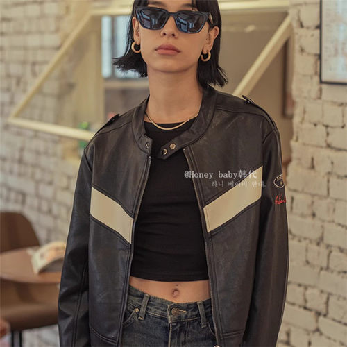 直邮正品宋雨琦jennie黄礼志皮衣