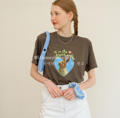 短袖可爱纯棉简约女明星同款