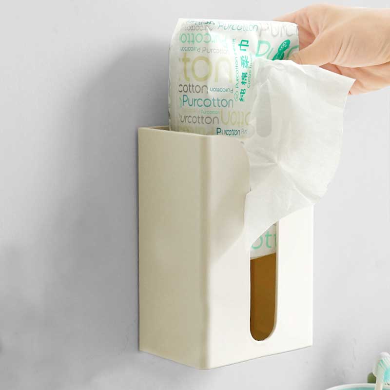 洗脸巾盒壁挂式免打孔一次性面巾纸收纳盒卫生间挂墙洗脸巾置物盒,收纳整理,纸巾盒,淘宝优惠券,粉丝福利购,淘宝优惠卷