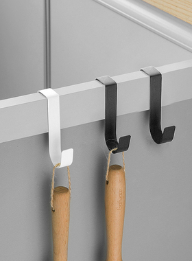 厨房挂钩架免打孔橱柜门不锈钢挂钩多功能S型浴室宿舍门后挂勾架