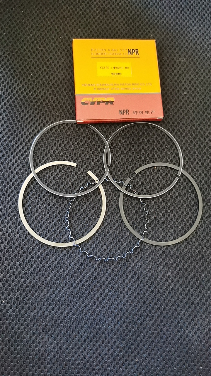 包邮摩托车CG150顶杆机 活塞环/62mm缸径 环