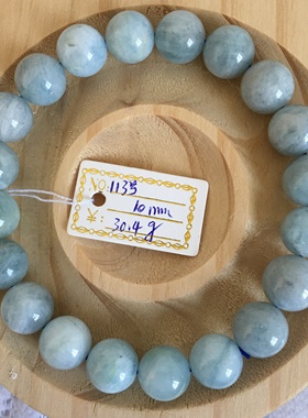 天然海蓝宝手链厂价直销时尚女款