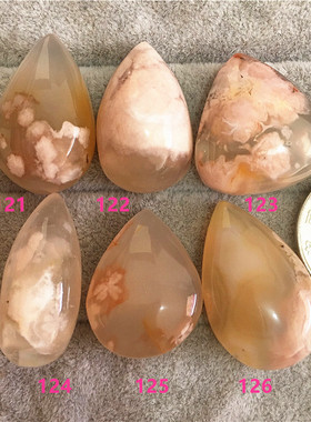 直播间樱花玛瑙水滴圆牌捡漏吊坠