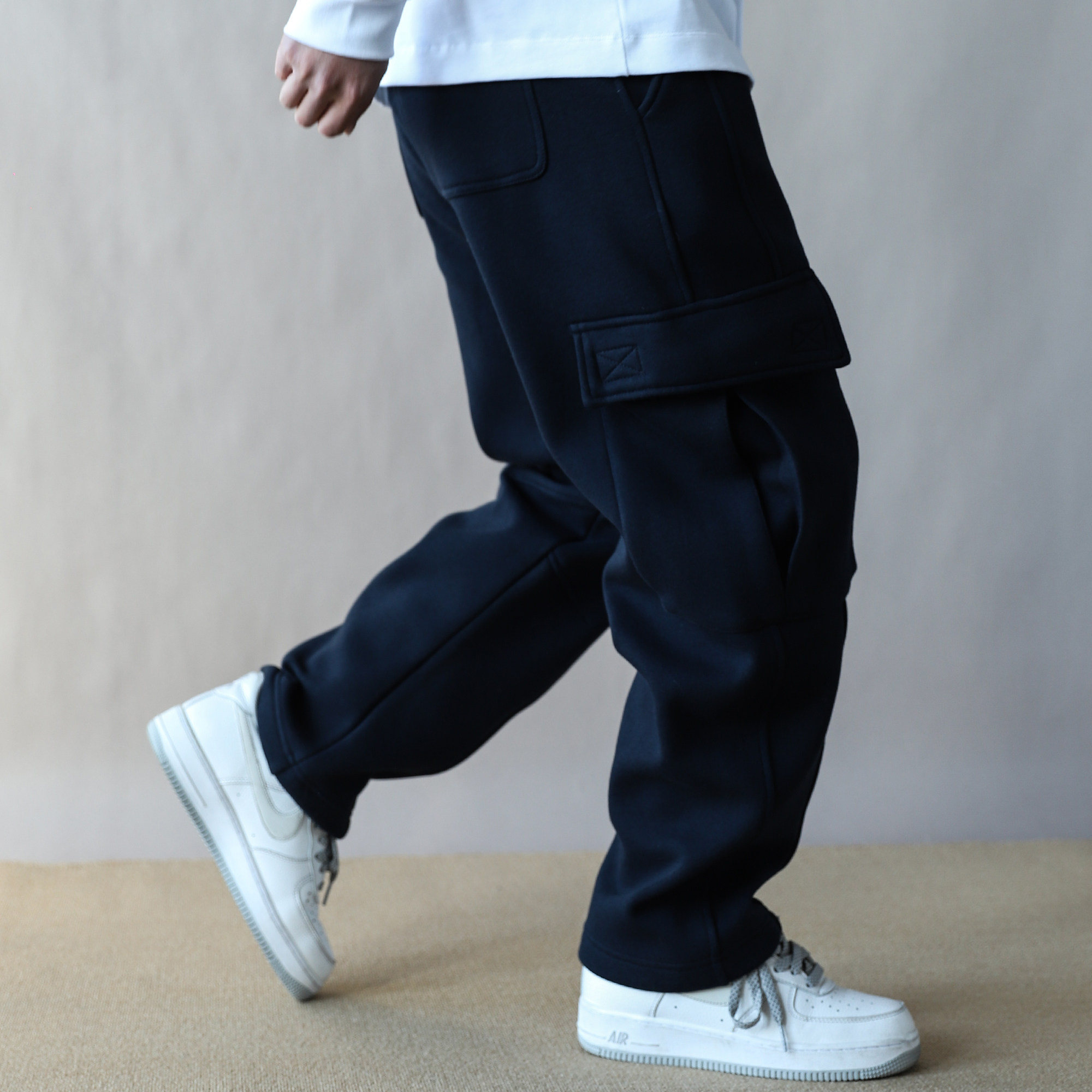 550G重磅卫裤美式复古工装裤男宽松直筒藏青长裤大口袋休闲裤秋冬,男装,休闲裤,淘宝优惠券,粉丝福利购,淘宝优惠卷