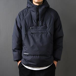 羽绒服男复古纯色90绒2024秋冬大码连帽套头休闲加厚保暖外套宽松