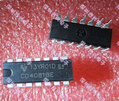 CD4081 CD4081BE 四2输入端与门 DIP-14直插全新原装！