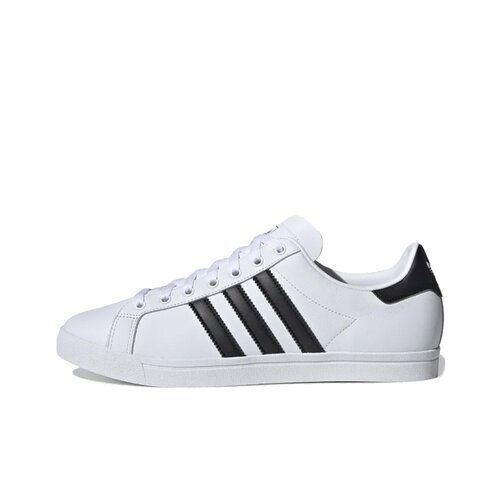 adidas originals Coast Star轻便透气低帮板鞋男女同款金典黑白