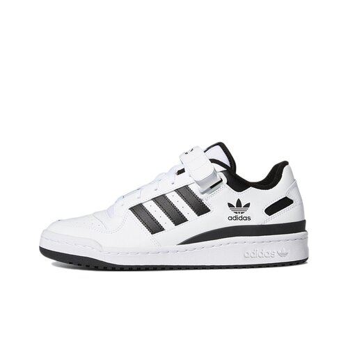 adidas originals FORUM Low 皮革时尚休闲耐磨低帮板鞋男款白黑