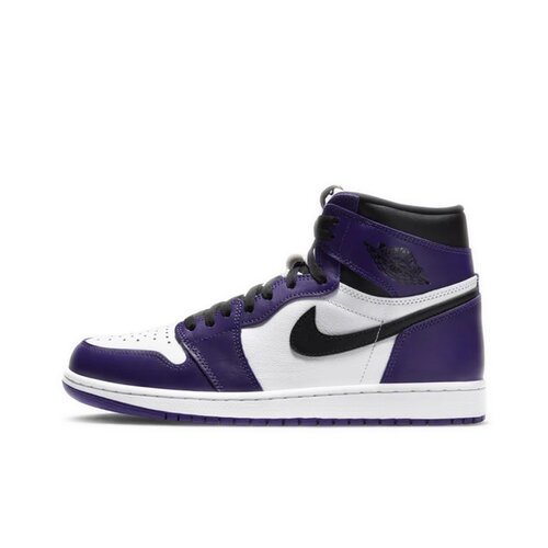 Jordan Air Jordan 1 court purple减震耐磨高帮篮球鞋男女同款