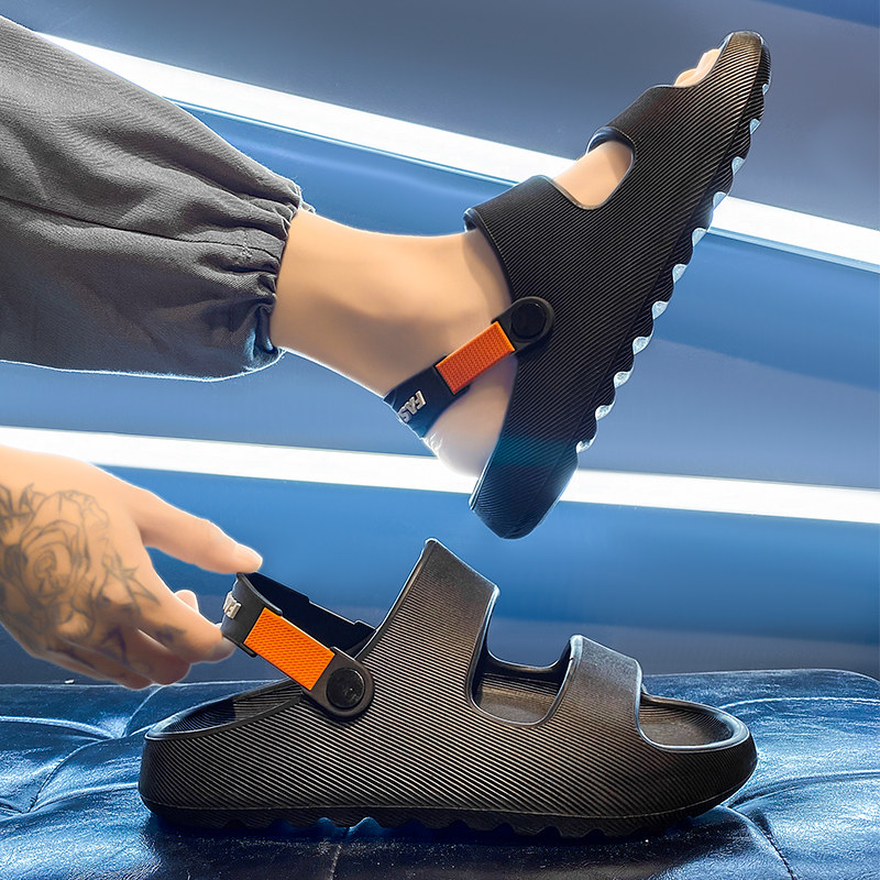 拖鞋男夏季潮流外穿居家防滑耐磨休闲凉拖户外运动踩屎感沙滩凉鞋,流行男鞋,休闲拖鞋,淘宝优惠券,粉丝福利购,淘宝优惠卷