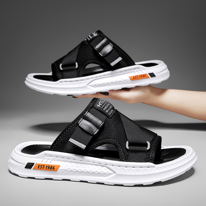 拖鞋男2025新款夏季外穿防滑耐磨潮牌凉拖青少年户外运动沙滩凉鞋,流行男鞋,一字拖,淘宝优惠券,粉丝福利购,淘宝优惠卷
