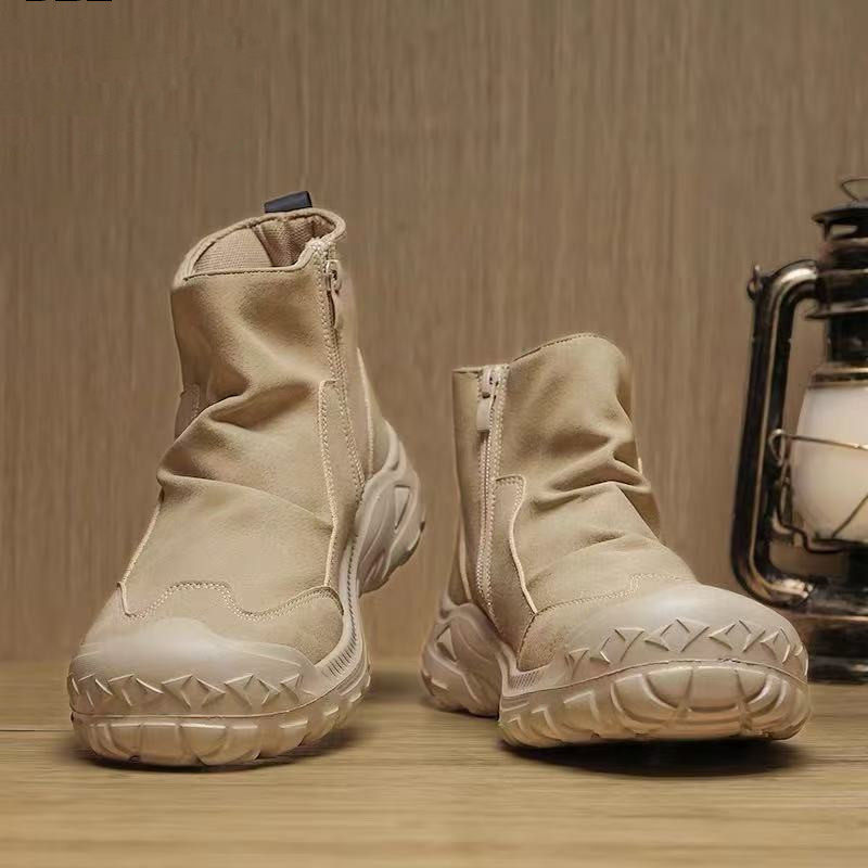 马丁靴男鞋春季高帮防水防滑运动登山鞋男士上班工作劳保工装靴子,流行男鞋,马丁靴,淘宝优惠券,粉丝福利购,淘宝优惠卷