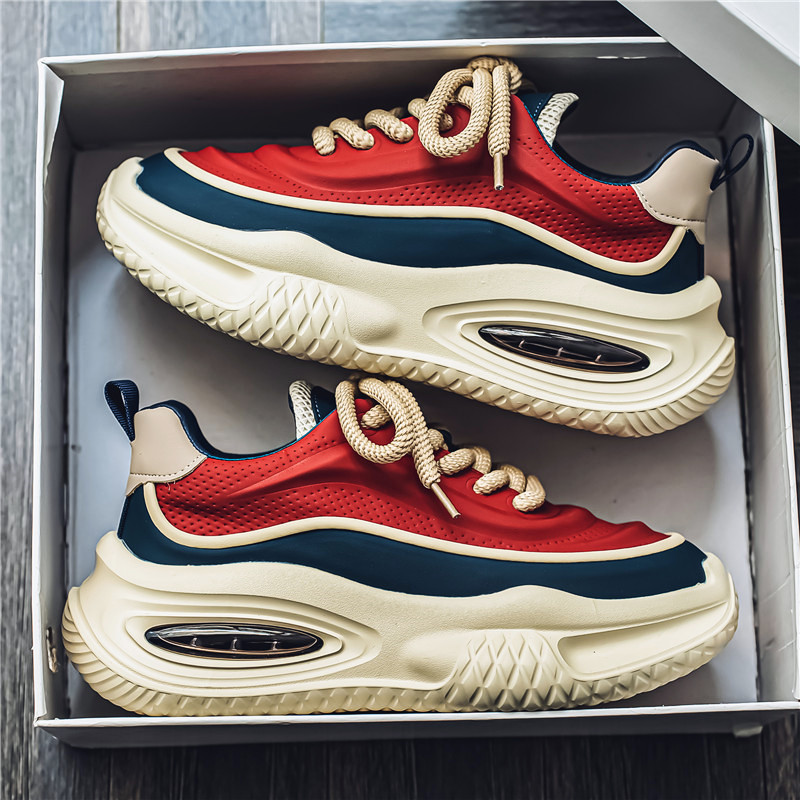 网红爆款男鞋秋季百搭休闲鞋潮牌青少年运动气垫跑步内增高老爹鞋,流行男鞋,时尚休闲鞋,淘宝优惠券,粉丝福利购,淘宝优惠卷