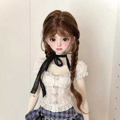 BJD娃娃3分4分6分假发毛坯发