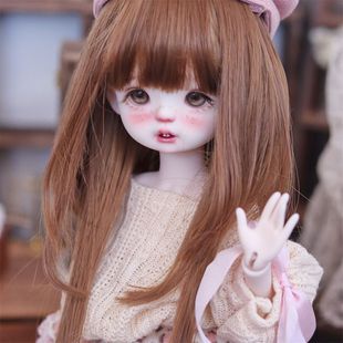 BJD娃娃假发6分sd关节人偶装扮造型可爱小布洋娃娃发套头套现货