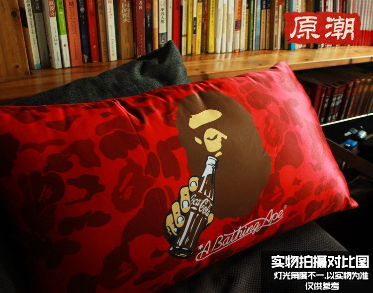 Popular logo Bape ape-man individuality creative rectangle|ruв категории домашний ткань, подушка/подушка - от Buy2taobao.com для оказания профессиональной услуги покупки агента Taobao