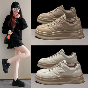 亮片小白鞋女款夏季2024新款轻便网鞋米色单鞋一脚蹬懒人休闲板鞋