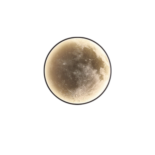 月球壁灯现代简约北欧过道走廊壁画灯艺术客厅背景装饰卧室床头灯