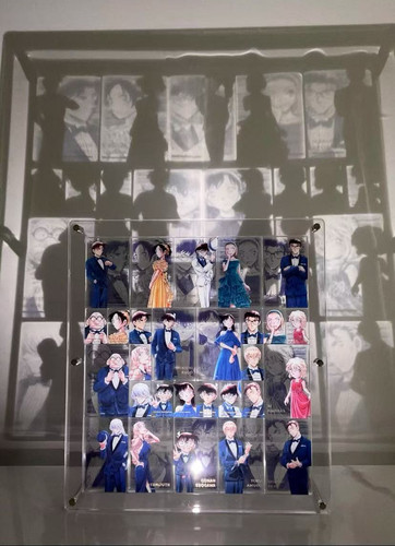 柯南30周年亚克力砖展示架亚克力透卡高颜值柯南巧克力砖展示相框