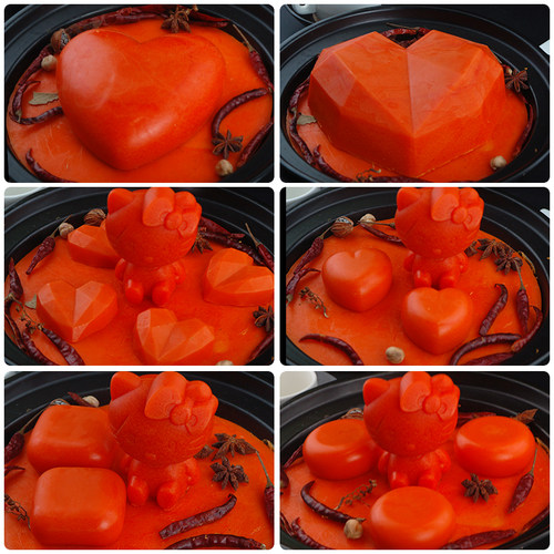 3D立体牛油火锅底料模具铂金级卡通猫钻石爱心方形圆形红油模具 - 封面