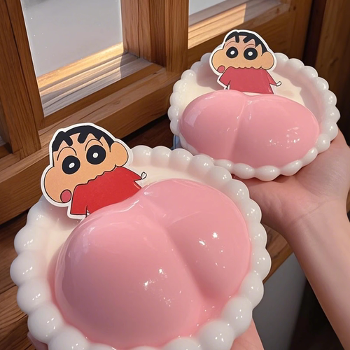 蜡笔小新屁屁布丁双皮奶硅胶模具