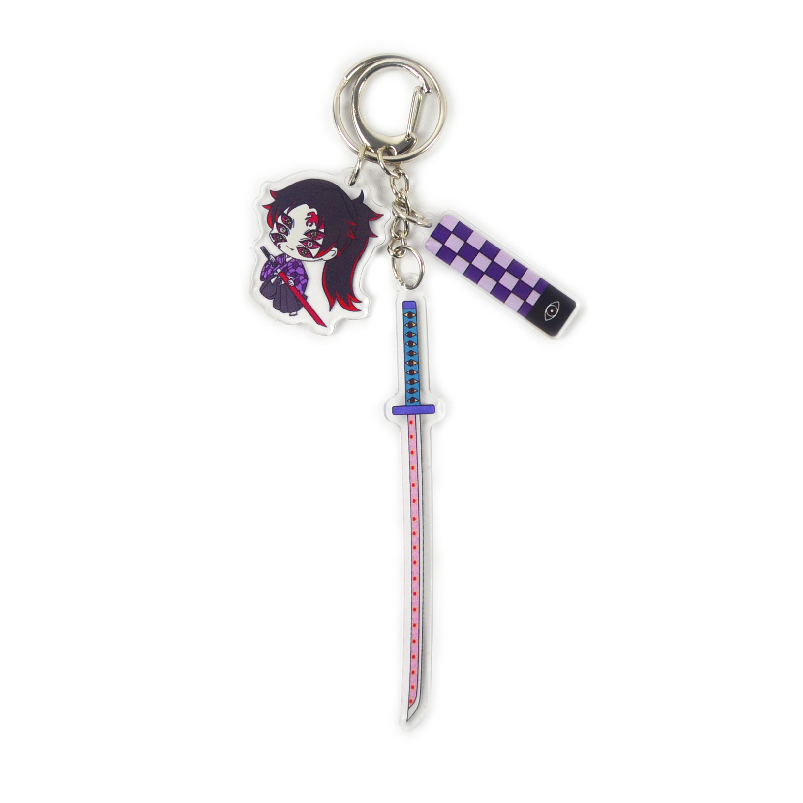 “鬼灭之刃无限城”上弦无惨黑死牟钥匙扣亚克力动漫挂件挂饰礼物