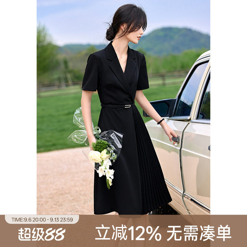 XWI/欣未气质通勤西装连衣裙女图片